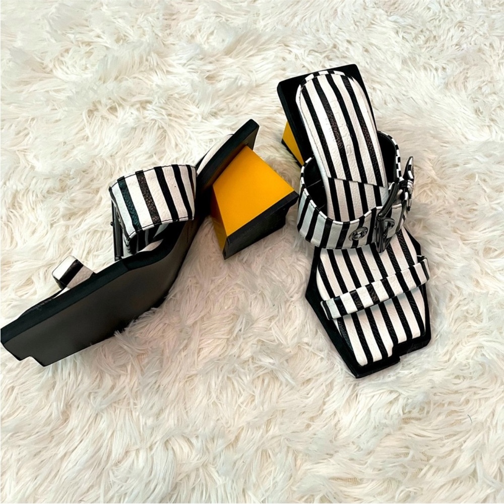 NWOT Block Heel Sandals Sizen6 - Picture 7 of 13